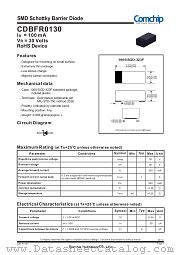 CDBFR0130 datasheet pdf Comchip Technology
