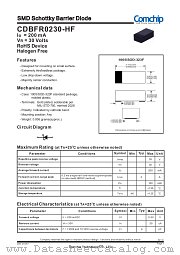 CDBFR0230-HF datasheet pdf Comchip Technology