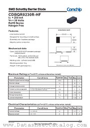 CDBQR0230R-HF datasheet pdf Comchip Technology
