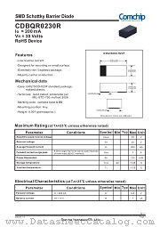 CDBQR0230R datasheet pdf Comchip Technology
