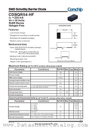 CDBQR54-HF datasheet pdf Comchip Technology