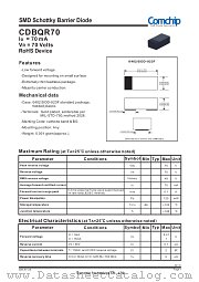 CDBQR70 datasheet pdf Comchip Technology