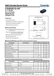 CDBQR70-HF datasheet pdf Comchip Technology