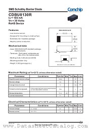 CDBU0130R datasheet pdf Comchip Technology