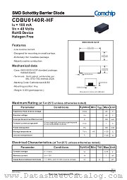 CDBU0140R-HF datasheet pdf Comchip Technology