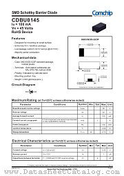 CDBU0145 datasheet pdf Comchip Technology