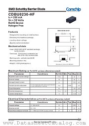 CDBU0230-HF datasheet pdf Comchip Technology