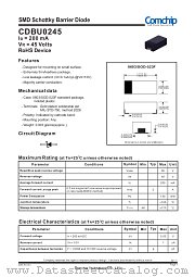 CDBU0245 datasheet pdf Comchip Technology