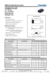 CDBU70-HF datasheet pdf Comchip Technology