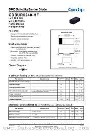 CDBUR0240-HF datasheet pdf Comchip Technology