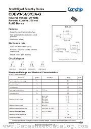CDBV3-54A-G datasheet pdf Comchip Technology