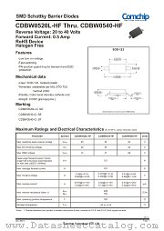 CDBW0520L-HF datasheet pdf Comchip Technology