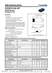 CDSF4148-HF datasheet pdf Comchip Technology