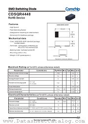 CDSQR4448 datasheet pdf Comchip Technology