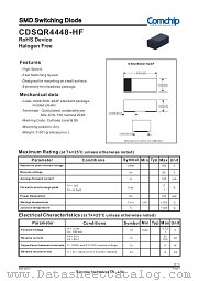 CDSQR4448-HF datasheet pdf Comchip Technology