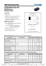CDSUR4148-HF datasheet pdf Comchip Technology