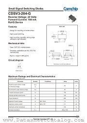 CDSV3-204-G datasheet pdf Comchip Technology