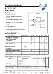 CDSW16-G datasheet pdf Comchip Technology