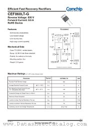 CEF860LT-G datasheet pdf Comchip Technology