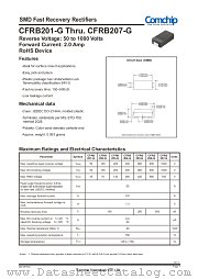 CFRB206-G datasheet pdf Comchip Technology