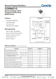 CGR860T-G datasheet pdf Comchip Technology