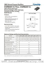 CGRB207-G datasheet pdf Comchip Technology