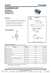 CJA03N10-HF datasheet pdf Comchip Technology
