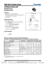 CPDQ12V0U-HF datasheet pdf Comchip Technology
