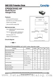 CPDQC5V0C-HF datasheet pdf Comchip Technology