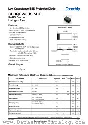 CPDQC5V0USP-HF datasheet pdf Comchip Technology