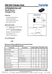 CPDQR2V5U-HF datasheet pdf Comchip Technology