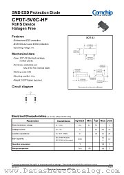 CPDT-5V0C-HF datasheet pdf Comchip Technology