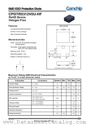 CPDTR0312V0U-HF datasheet pdf Comchip Technology