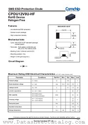 CPDU12V0U-HF datasheet pdf Comchip Technology