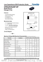 CPDU5V0USP-HF datasheet pdf Comchip Technology
