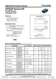 CPDUR5V0-HF datasheet pdf Comchip Technology