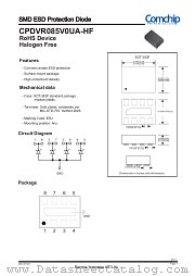 CPDVR085V0UA-HF datasheet pdf Comchip Technology