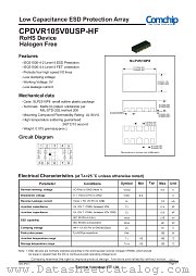 CPDVR105V0USP-HF datasheet pdf Comchip Technology