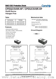 CPDUC5V0R-HF datasheet pdf Comchip Technology