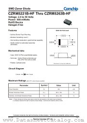 CZRM5230B-HF datasheet pdf Comchip Technology