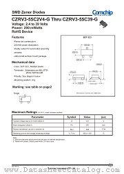 CZRV3-55C15-G datasheet pdf Comchip Technology