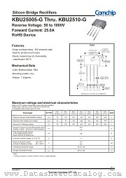 KBU2504-G datasheet pdf Comchip Technology