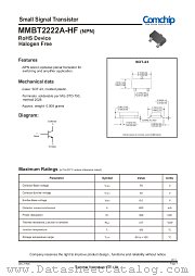 MMBT2222A-HF datasheet pdf Comchip Technology