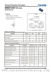 MMBT2907-G datasheet pdf Comchip Technology