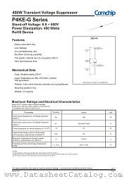 P4KE15CA-G datasheet pdf Comchip Technology