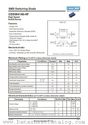 CDSW4148-HF datasheet pdf Comchip Technology