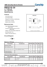 RB521S-30 datasheet pdf Comchip Technology