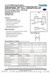 Z4DGP406L-HF datasheet pdf Comchip Technology