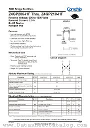 Z4GP206-HF datasheet pdf Comchip Technology