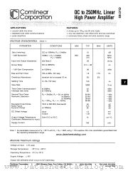 CLC102 datasheet pdf Comlinear Corporation